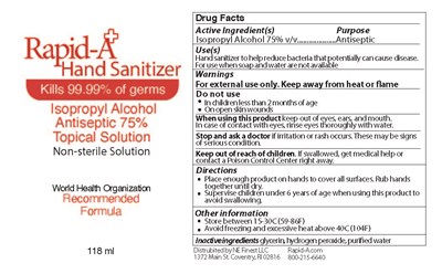 Package Label Ipa (Handsanitizer Label 118 mL Ipa)